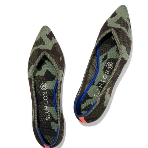 Rothy's Shoes - Rothy's Green Camouflage Flats